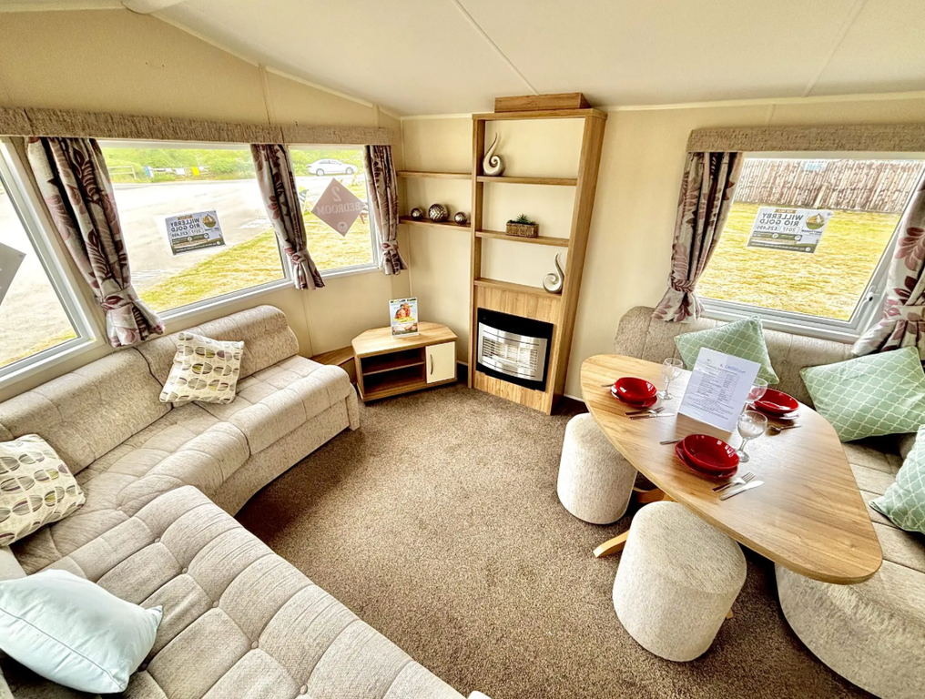 Property photo 2 of 10 Open Plan Living Area In The Willerby Rio Gold Static Caravan For Sale At Snettisham Holiday Park, Norfolk