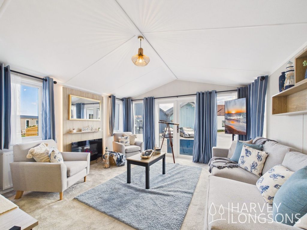 Property photo 3 of 19 Living Area With Patio Doors In The Sunseeker Sandgate Holiday Lodge At Pakefield Holiday Park, Suffolk