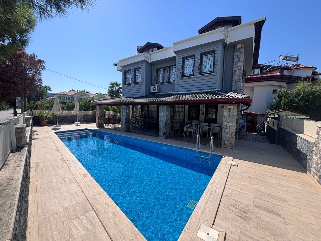 Property photo 1 of 24 Attractive Detached Property For Sale In Dalyan, Mugla - View Of The Villa And Private Pool