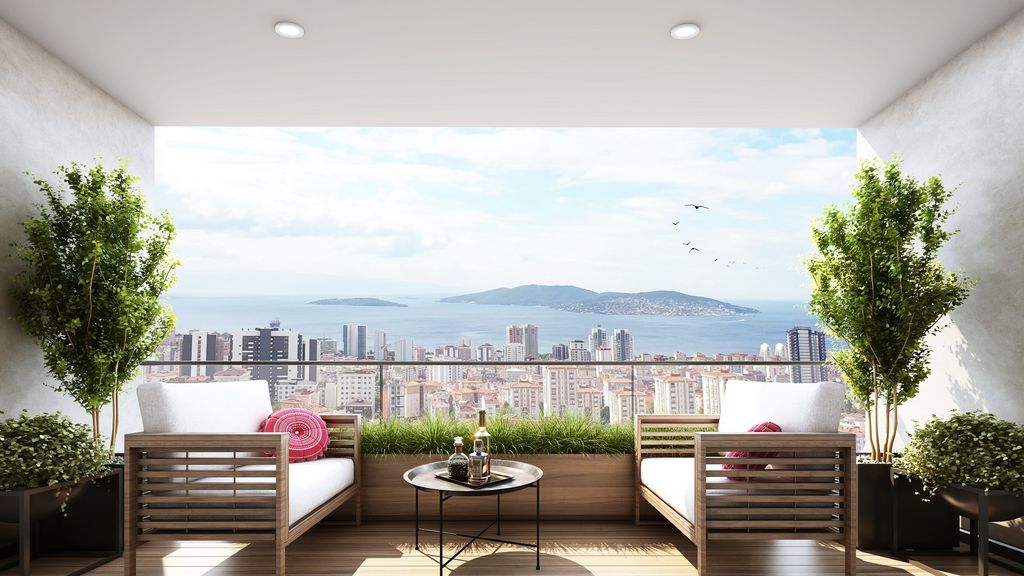 Property photo 2 of 18 Off-Plan Smart Home Kartal Apartments For Sale In Istanbul Asian Side - Spacious Balconies With Sea And Nature Views