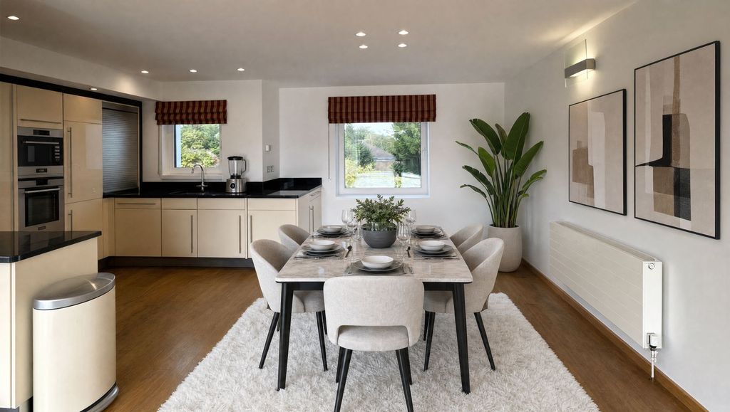 Property photo 3 of 24 Kitchen/Diner - This Image Has Been Virtually Staged Using Ai To Show Potential Layout And Furnishings