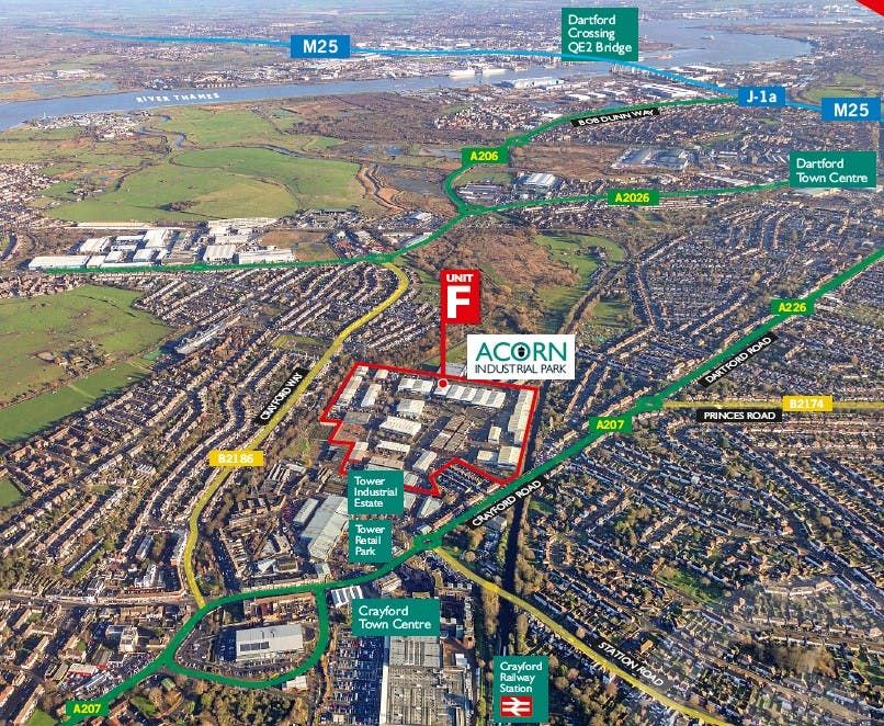Property photo 1 of 2 Crayford  Unit F Acorn Aerial.Jpg