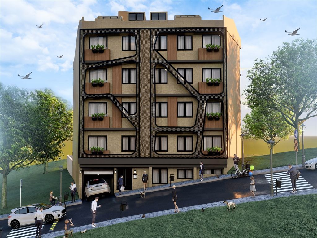 Property photo 1 of 21 Impressive Properties In Istanbul For Sale - Main View Of Apartment Block With Stylish Architecture