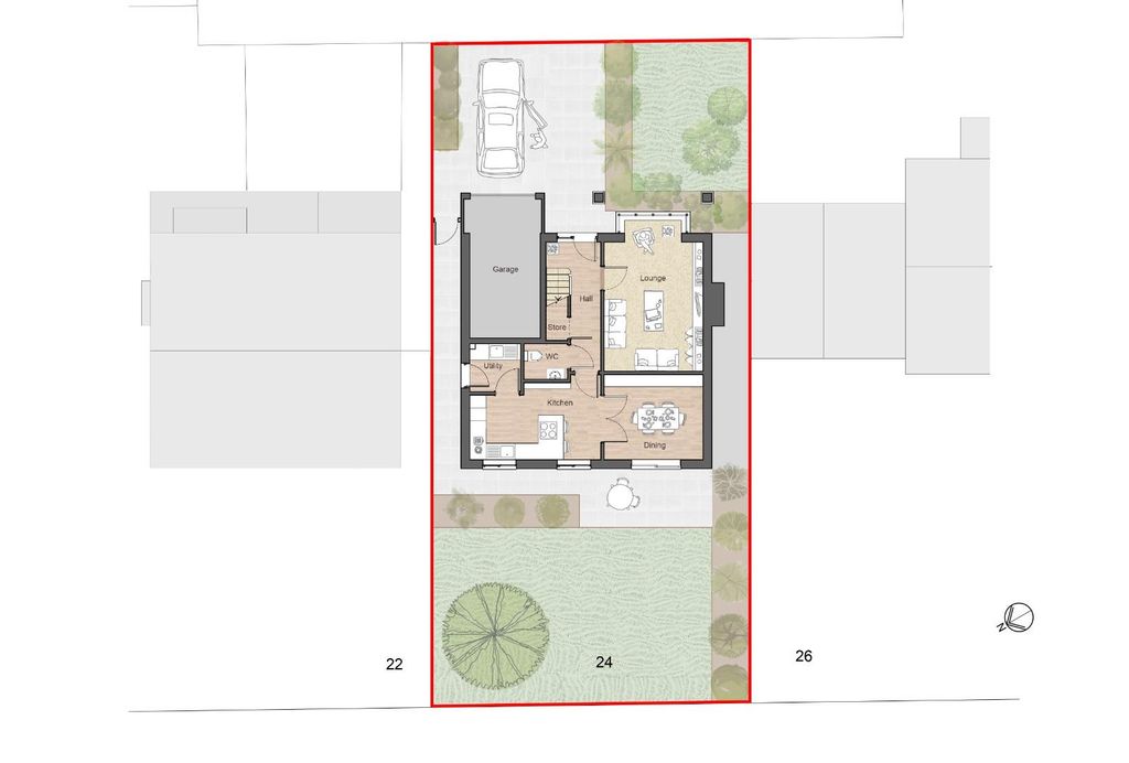Property photo 2 of 4 Weavers-01_Coloured Plan.Jpg