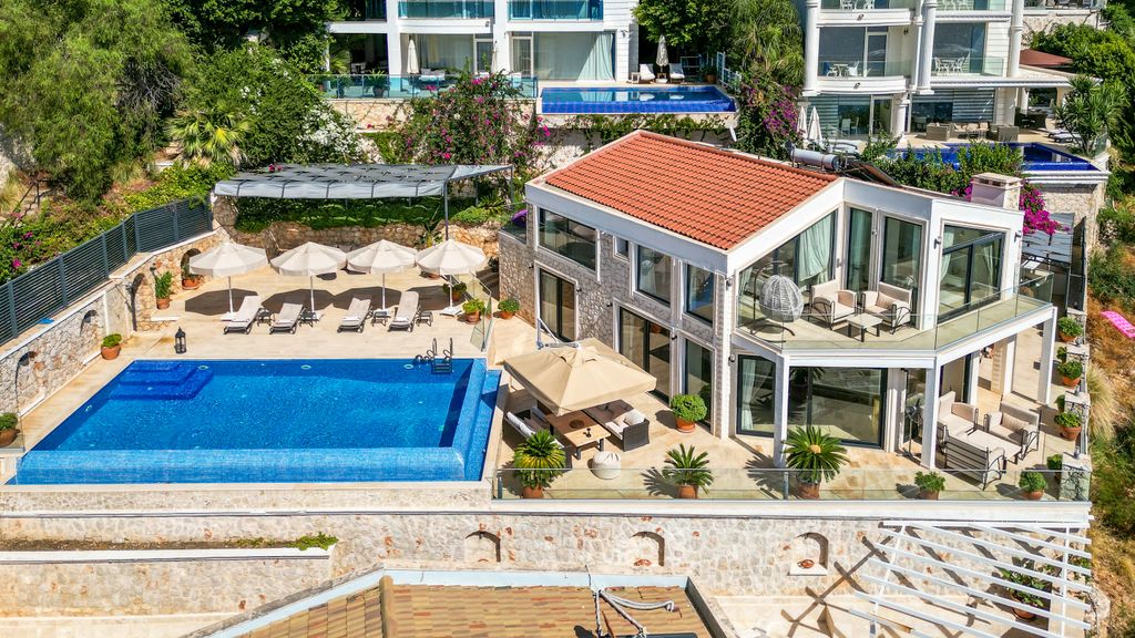 Property photo 2 of 24 Sensational Villa In Kalkan For Sale With A Private Infinity Pool & Sea Views - Main View Of The Luxurious Property
