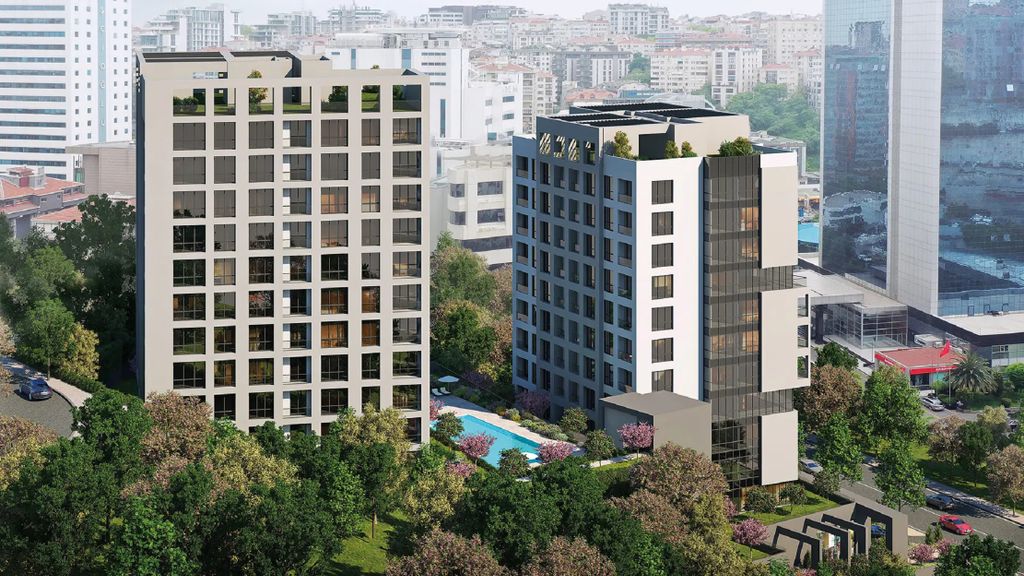 Property photo 1 of 14 Impressive Istanbul City Centre Properties For Sale - Main View Of The Luxury Complex