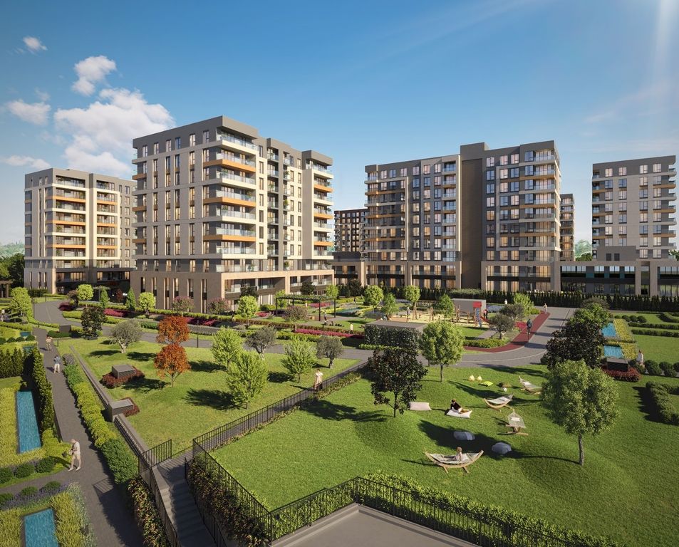 Property photo 1 of 18 Trendy Off-Plan Istanbul Property For Sale - Beautiful Communal Landscaped Gardens
