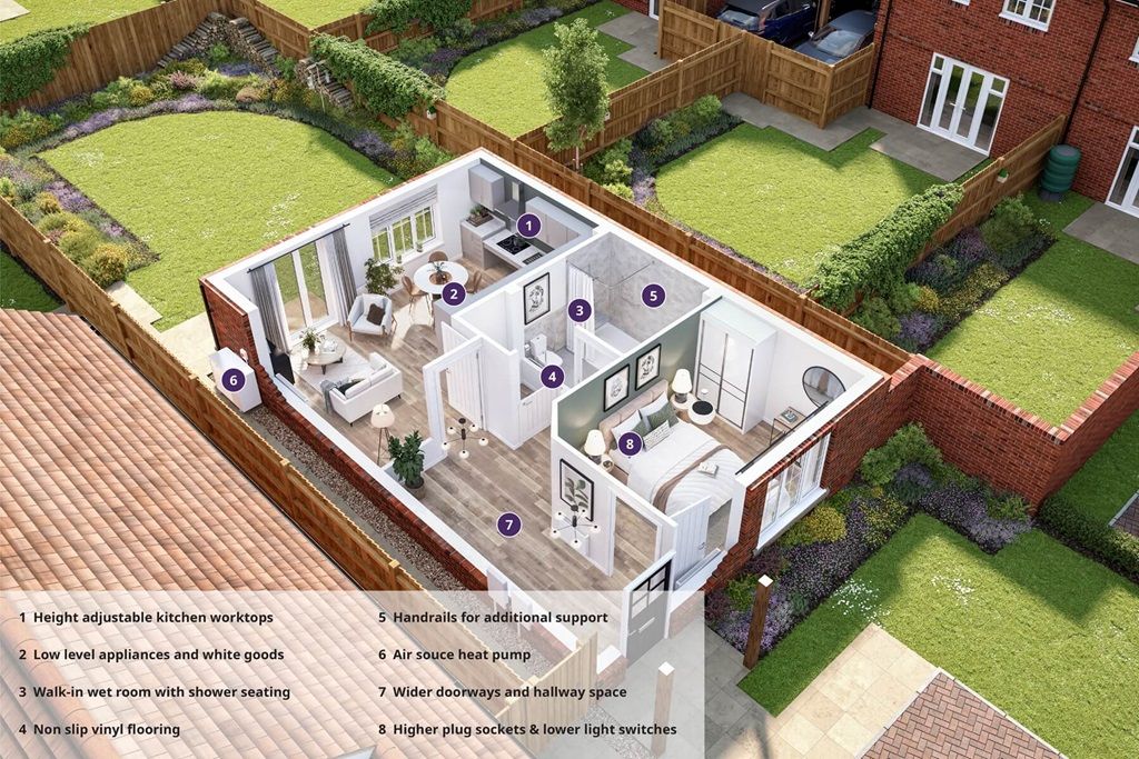 Property photo 2 of 9 Our Bungalows Are Designed For Independent Living - Doll House CGI