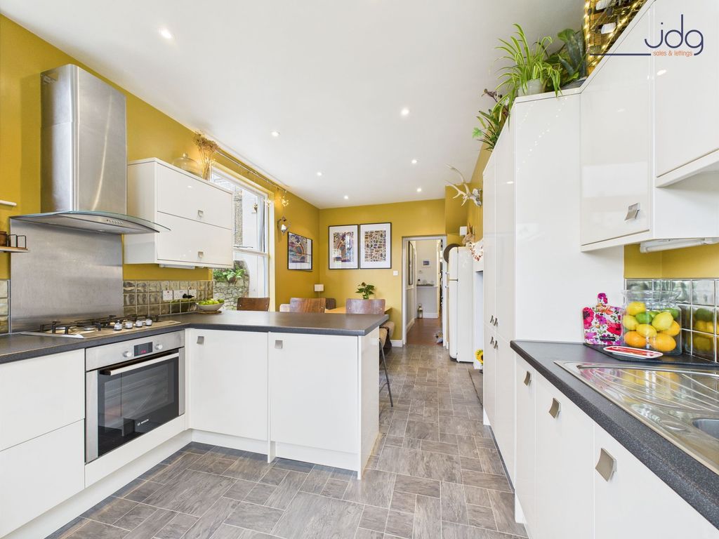 Property photo 3 of 16 Open Plan Kitchen Diner With Wood Fire And Breakfast Bar