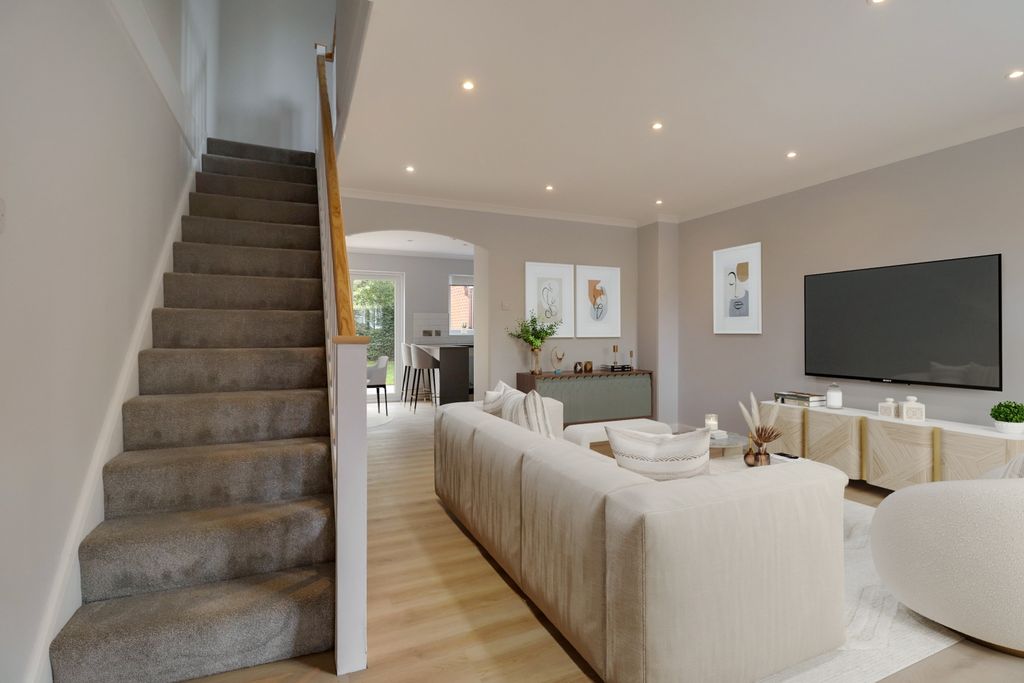 Property photo 2 of 20 Digitally Staged Open Plan Living Room