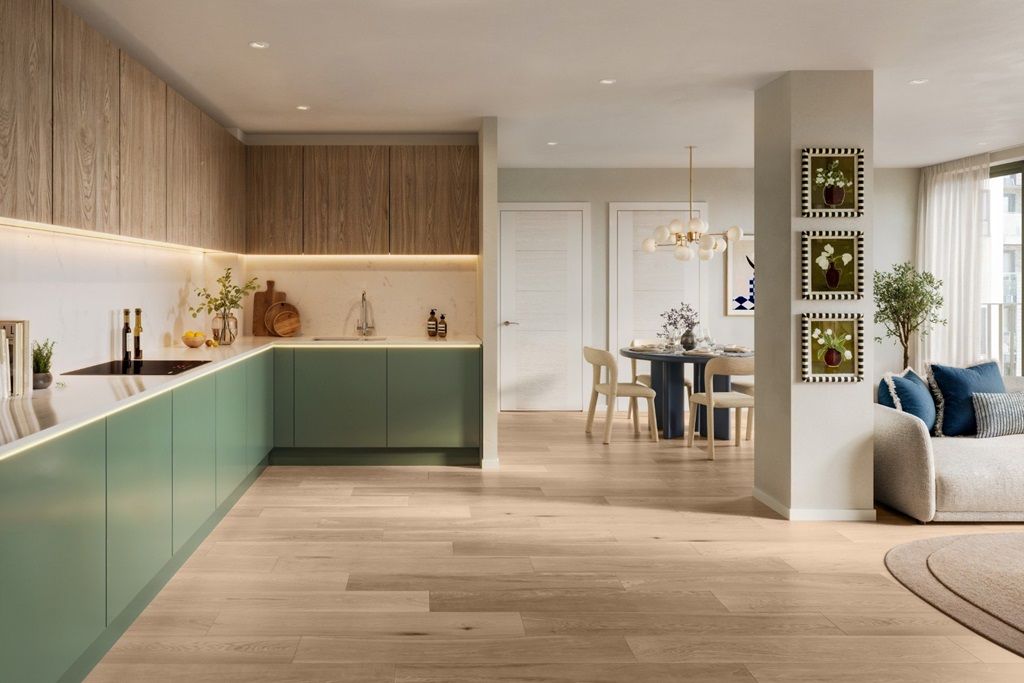 Property photo 1 of 13 Contemporary Kitchen With A Refined, Functional Design And High-Quality Appliances.