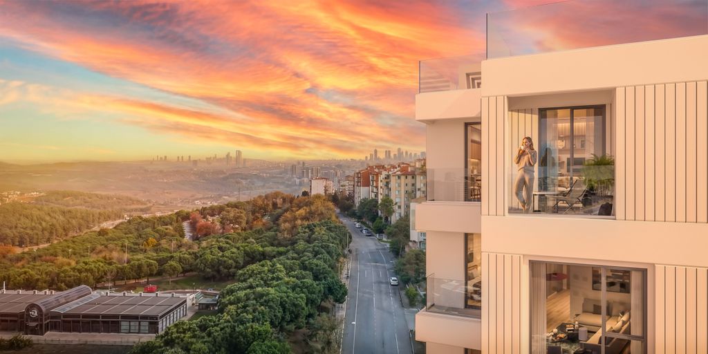 Property photo 3 of 14 Istanbul European Apartments For Sale In Gaziosmanpasa - Balconies With Local Views