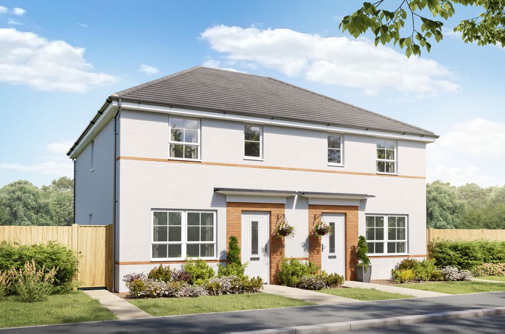 Property photo 1 of 10 Exterior CGI View Of Our 3 Bed Ellerton Home In Render Finish