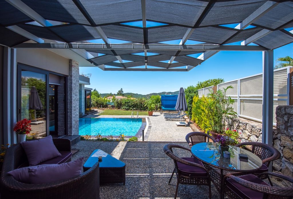 Property photo 3 of 18 Detached Luxury Ovacik Villa - Shaded Outdoor Living Area