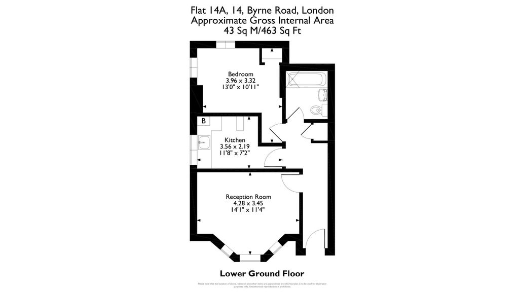 Property photo 2 of 8 Flat 14A, 14, Byrne Road, Sw12 9Jd.Jpg