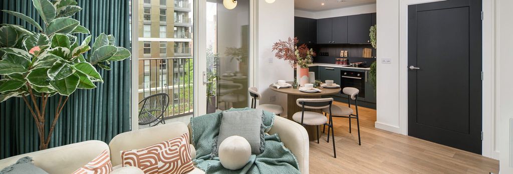 Property photo 1 of 5 Modern Designed And Decorated Living-Dining Area With Kitchen In Background