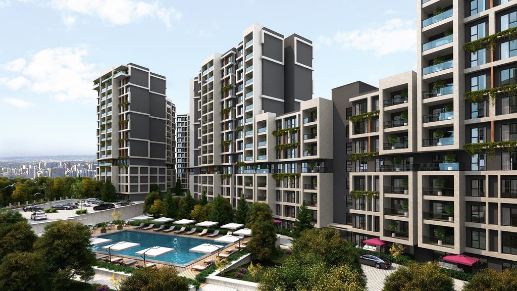 Property photo 3 of 18 Off-Plan Smart Home Kartal Apartments For Sale In Istanbul Asian Side - Large Communal Exterior Space And Modern Blocks