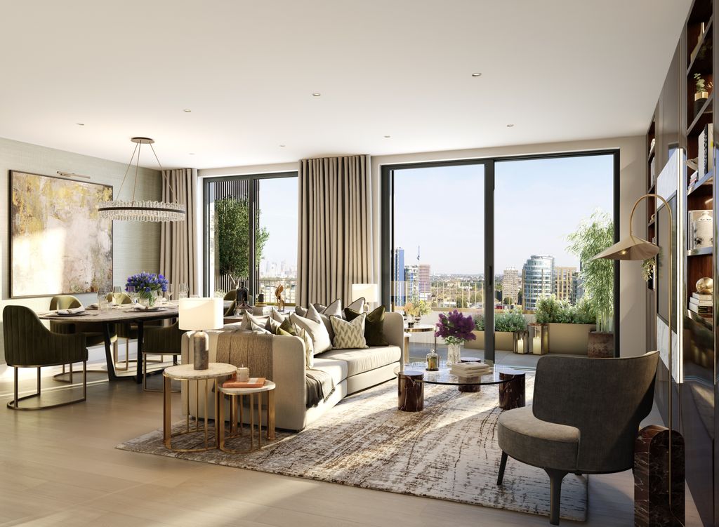 Property photo 3 of 16 3992_Fulham Quayside_Internal_Apartment_Two Bed_Lounge_01.Jpg