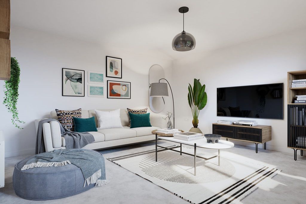 Property photo 2 of 15 The Spacious Living Room Is Found At The Front Of The Home