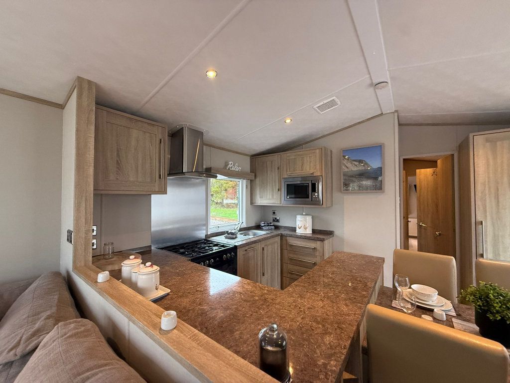 Property photo 3 of 14 Modern Fitted Kitchen With Integrated Microwave In Carnaby Helmsley Static Caravan