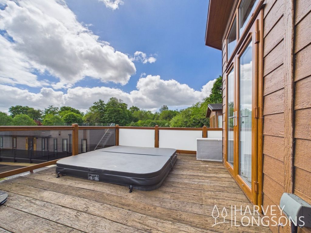 Property photo 2 of 24 Exterior Decking With Hot Tub In The Prestige Glasshouse Holiday Lodge At Plas Coch Country &amp; Leisure Retreat, Wales