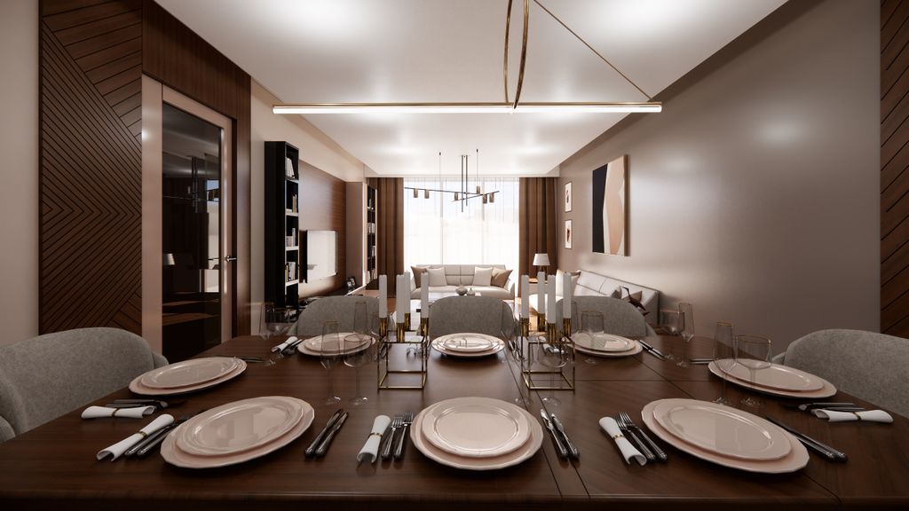 Property photo 3 of 22 Off-Plan Buyukcekmece Apartments- Dining Area