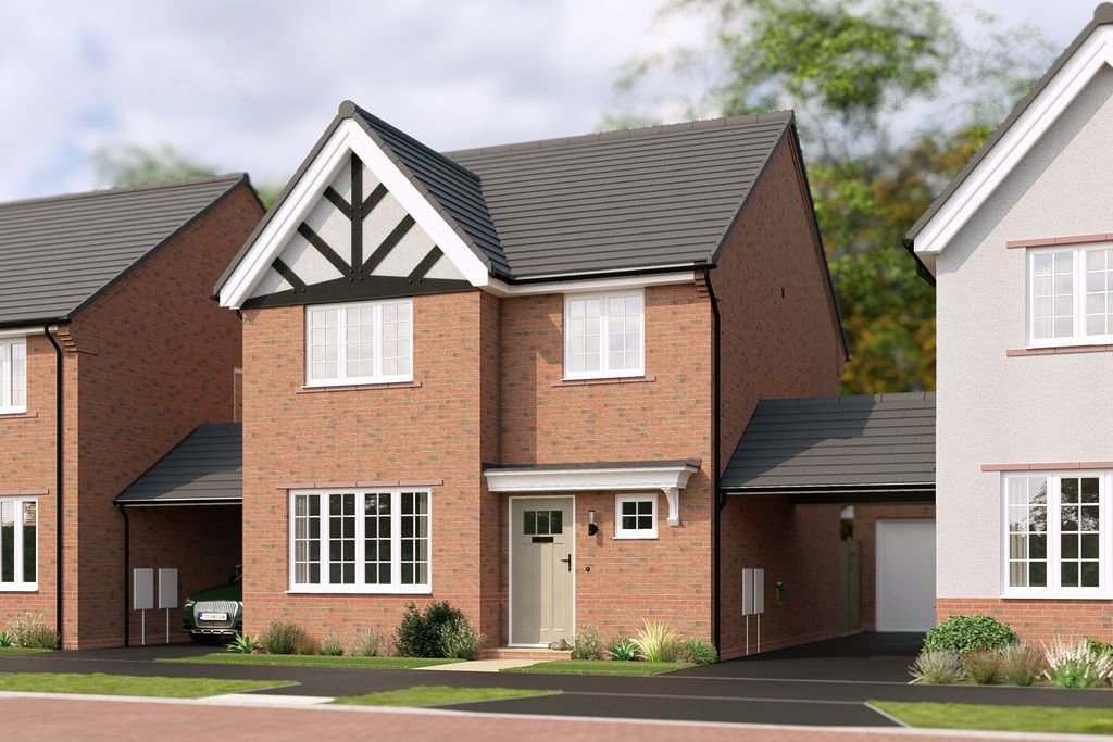 Property photo 1 of 10 A Modern Brick House With A Covered Carport Stands In The Foreground