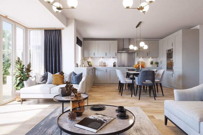 Property photo 3 of 9 Dwh Evesham CGI Kitchen