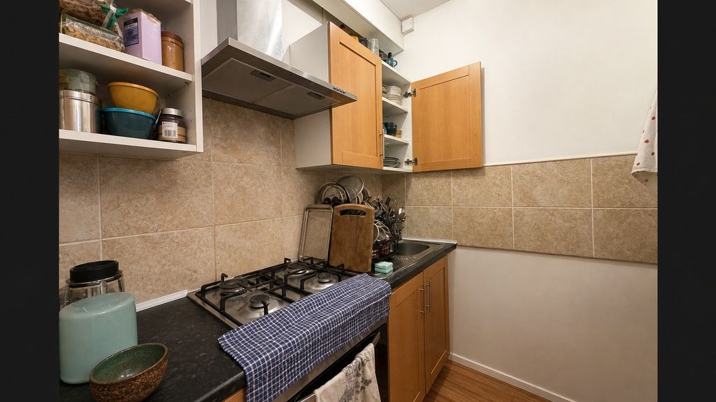 Property photo 2 of 9 Modern Kitchen With Ample Storage And Gas Hob...