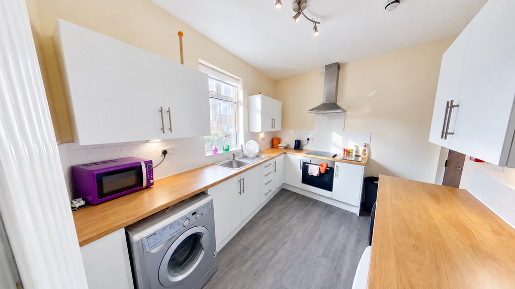 Property photo 1 of 12 Straightened Purple Microwave In Modern Kitchen