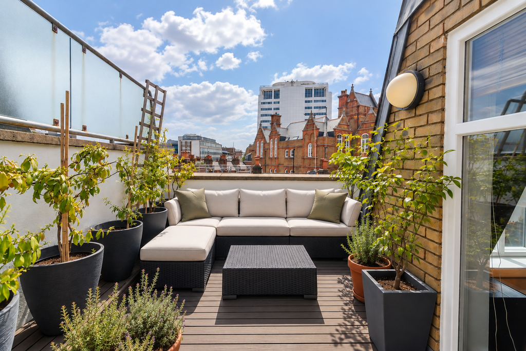 Property photo 2 of 25 Clean Cushions On A City Rooftop Terrace