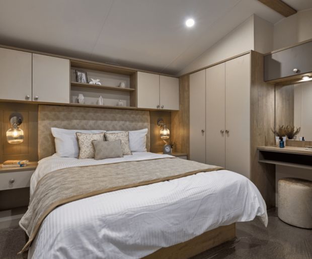 Property photo 3 of 4 Main Bedroom In The Willerby Curzon Holiday Caravan For Sale In Hoburne Cotswold Reach, Gloucestershire
