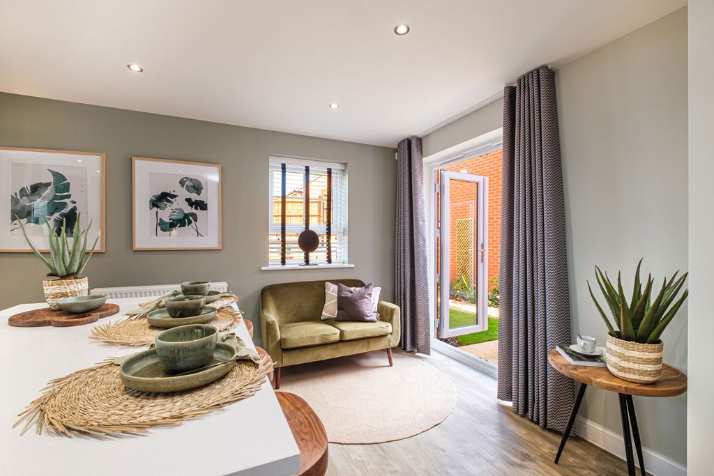 Property photo 3 of 10 Interior View Of The Kitchen &amp; Family Space In Our 4 Bed Alderney Home