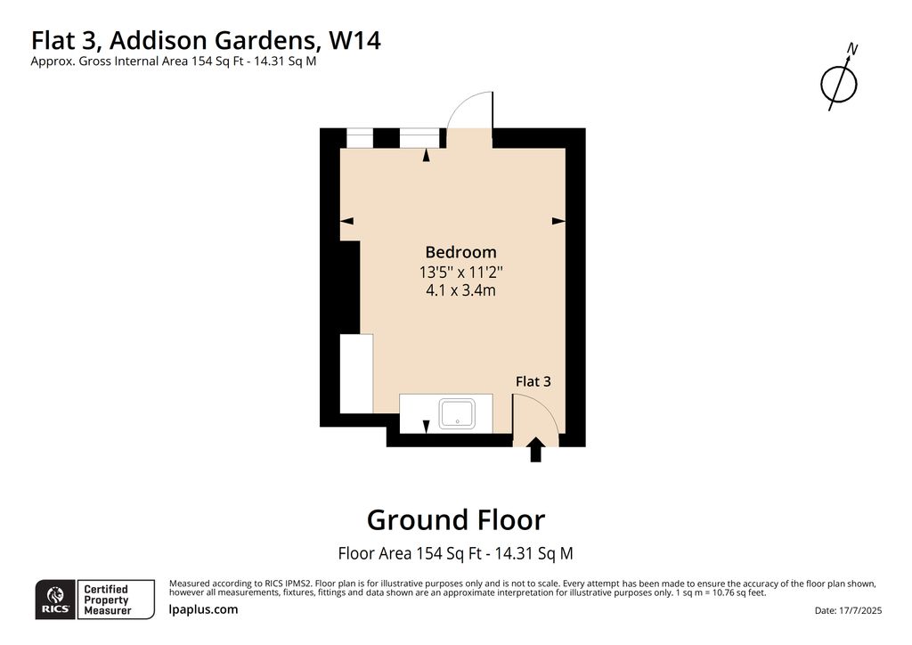 Property photo 2 of 8 (Floor Plan) 88 Addison Gardens (F3)