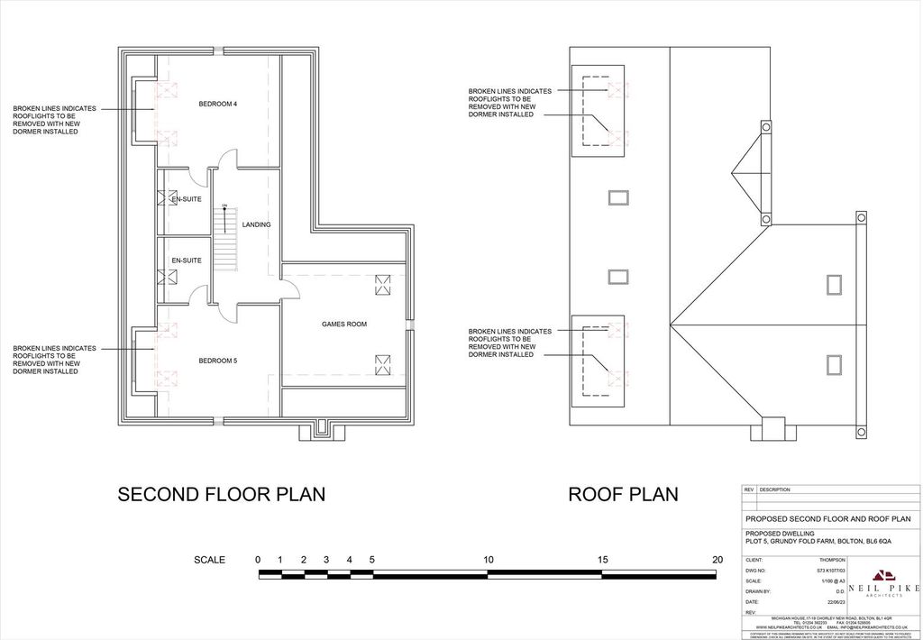 Property photo 3 of 8 K1088-03 S73 A3 Proposed Second Floor And Roof Pla