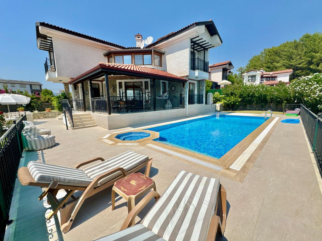 Property photo 1 of 25 Ornate Detached Villa In Fethiye For Sale - Main View Of The Villa, Pool And Terrace