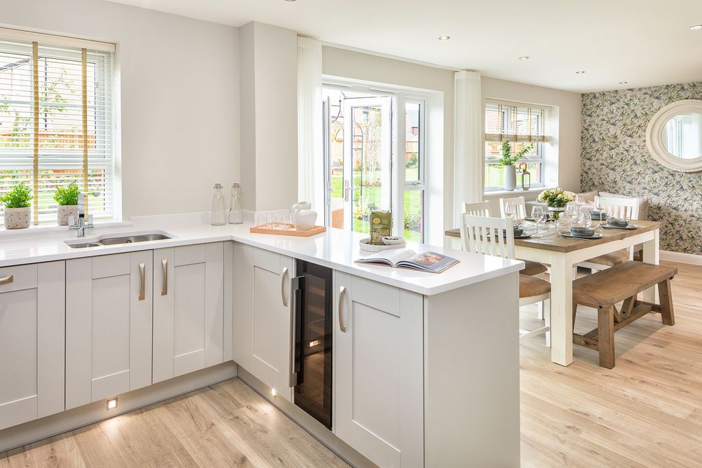 Property photo 1 of 8 Open Plan Kitchen In The Radleigh 4 Bedroom Home