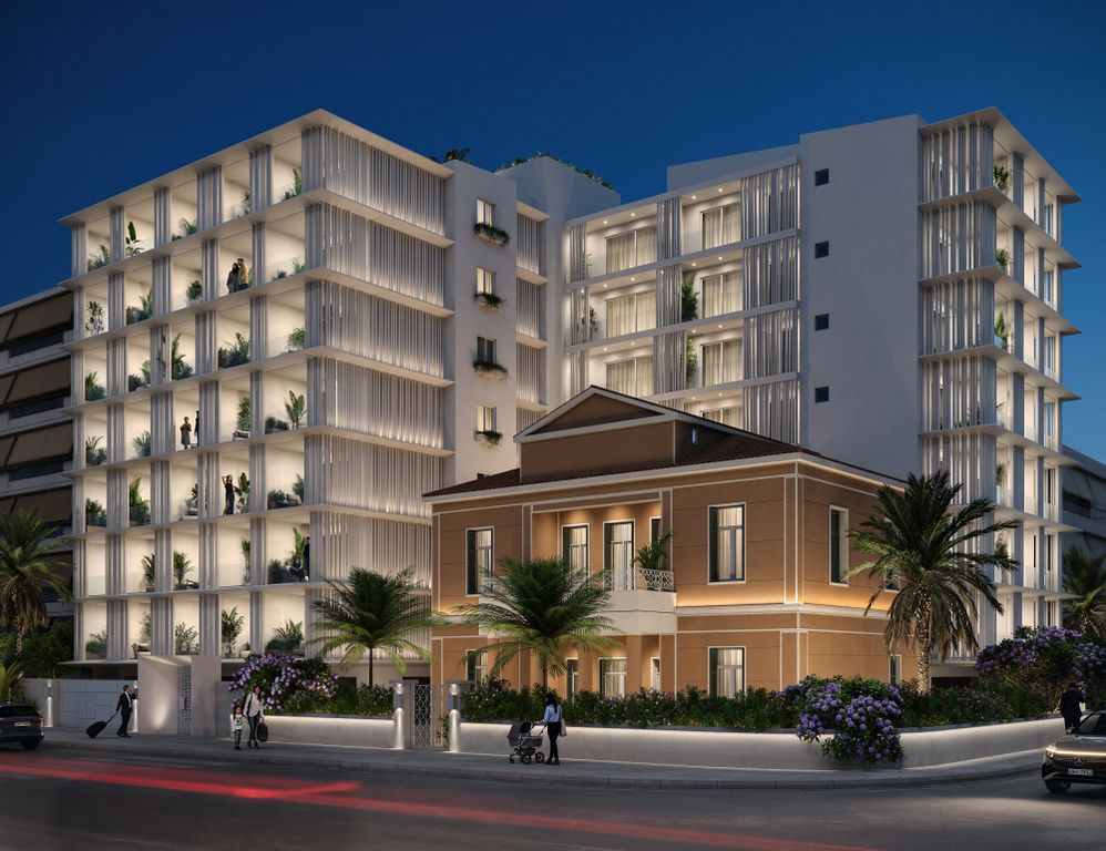Property photo 1 of 15 Athens Aenaon Park New Residences With Private Club For Residents - Facade - Night Shoot