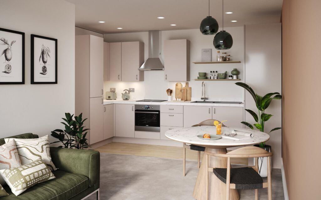 Property photo 3 of 8 Plm034-Platform-Interior-Flat-Type4_Kitchen_Hr_Rev