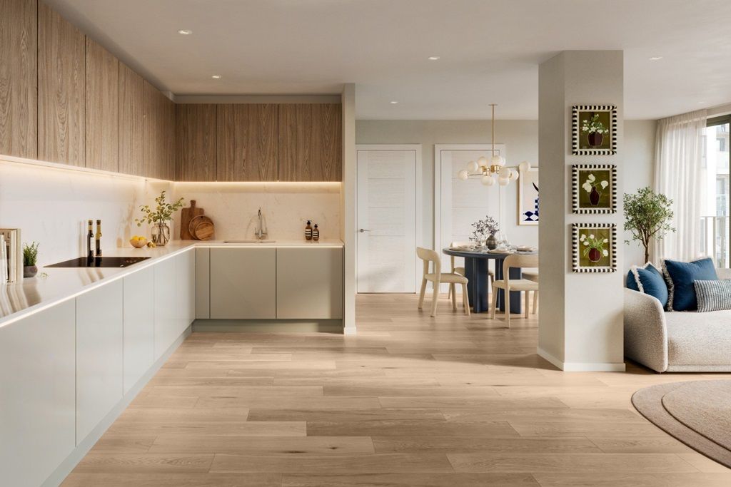 Property photo 2 of 13 Contemporary Kitchen With A Refined, Functional Design And High-Quality Appliances.