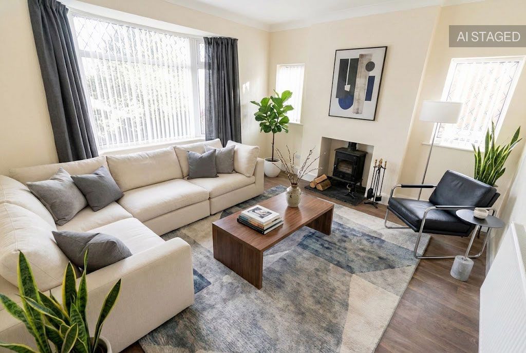 Property photo 3 of 14 Lounge - Ai Staged