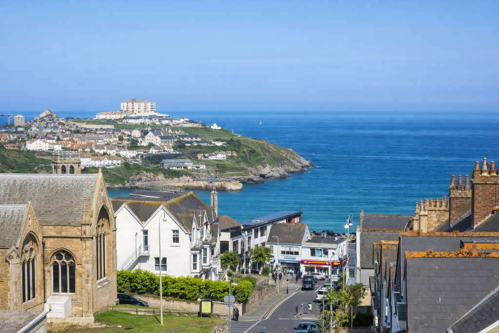 Property photo 2 of 10 Elevated Coastal Views Over Newquay Town And Coastline Near The Crest Aparthotel Investment