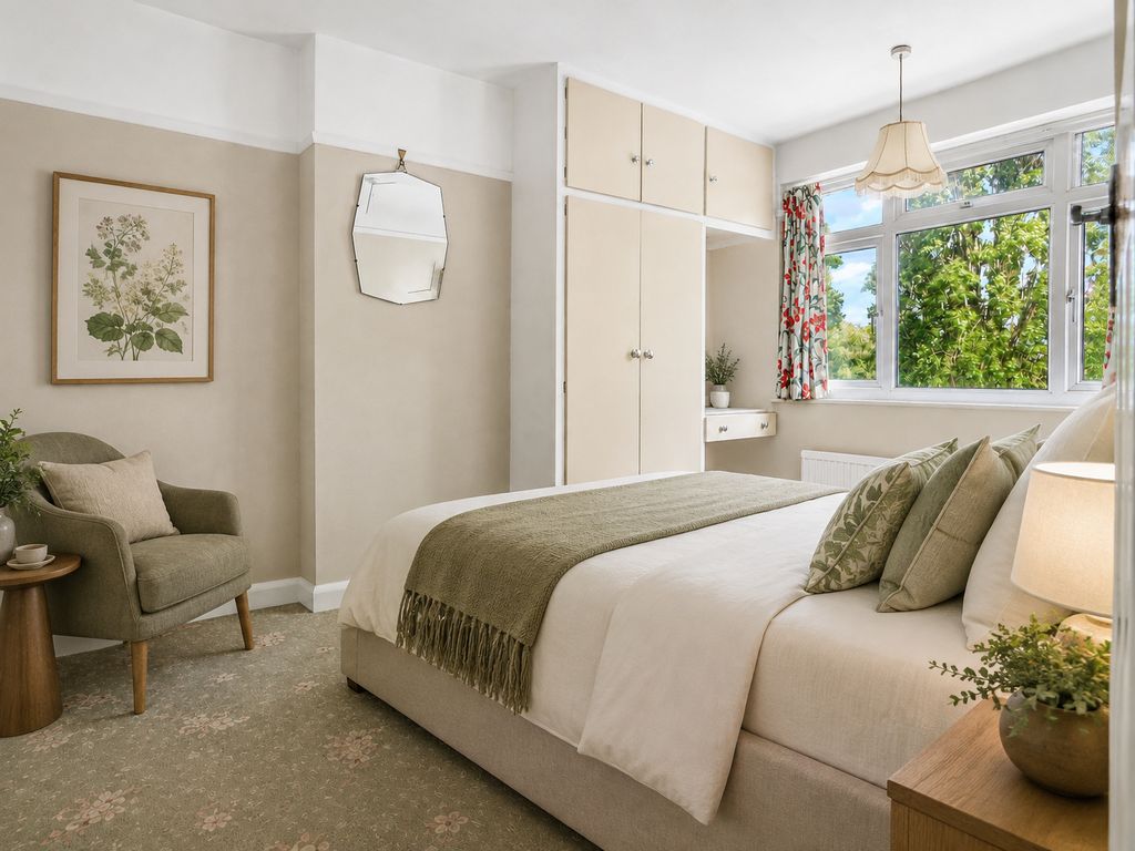 Property photo 3 of 21 Digitally Staged Rear Bedroom Se6 Catford Datchet Road