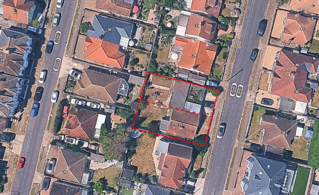 Property photo 1 of 21 Aerial View With Plot Divide