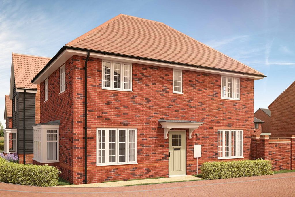 Property photo 1 of 9 A Red Brick House With White-Framed Windows And A Light Green Door Stands In The Foreground