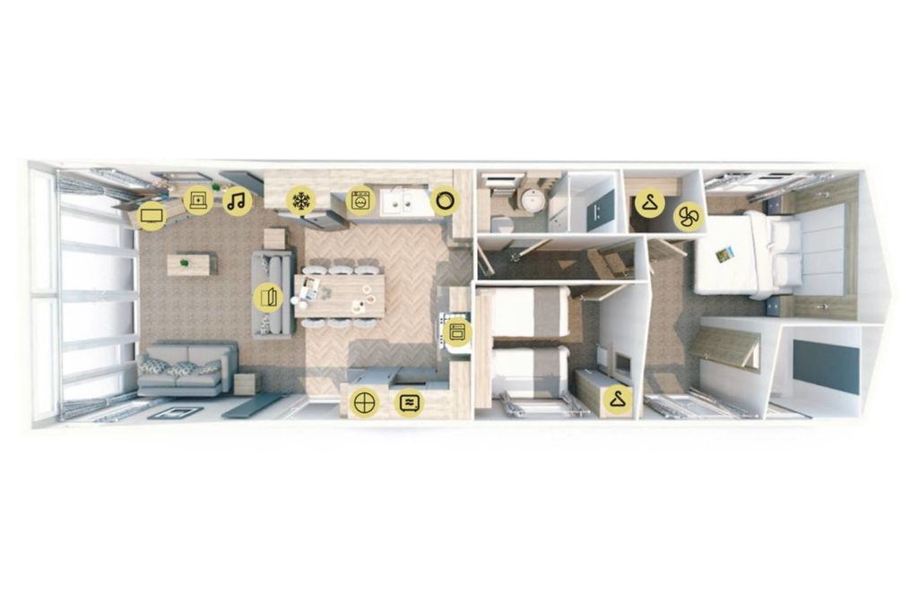 Additional image 5 of 2 bed lodge for saleWillerby Vogue Classique, Yorkshire Dales Caravan Park, Leyburn, North Yorkshire DL8