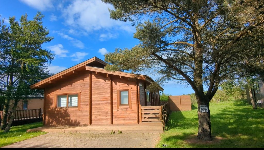 Property photo 1 of 14 Exterior Of The Bespoke Log Cabin Holiday Home For Sale At Felmoor Country Park, Northumberland