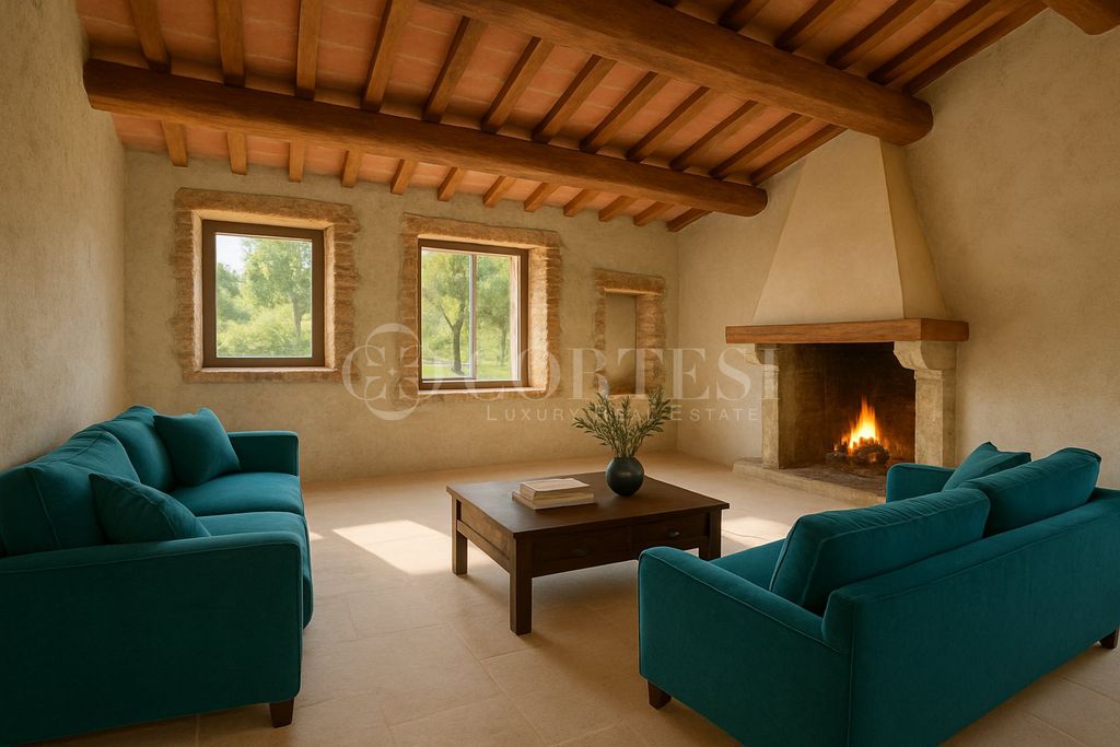 Property photo 1 of 44 Tuscan Stone Farmhouse Renovated With Land And Views Of The Tuscan Hills