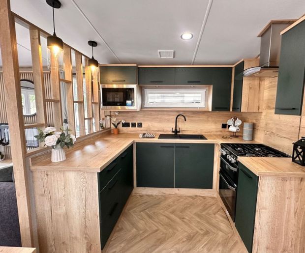Property photo 3 of 10 Abi Jetty Open Kitchen Area At Hoburne Cotswold Holiday Park