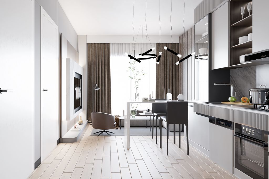 Property photo 3 of 16 Istanbul Investment Properties For Sale In Kagithane - Open-Plan Or Separate Kitchen Options